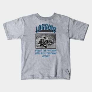 Logging Truck Kids T-Shirt